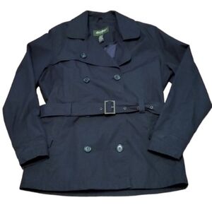 Navy Double-Breasted Women's Jacket